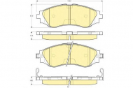 Комплект тормозных колодок GIRLING 6132169
