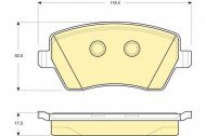 Комплект тормозных колодок GIRLING 6133321
