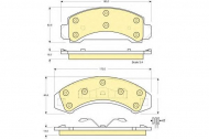 Комплект тормозных колодок GIRLING 6140139