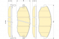 Комплект тормозных колодок GIRLING 6141799