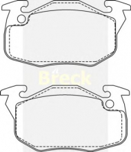 Комплект тормозных колодок BRECK 20906 00 702 00