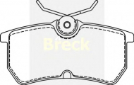 Комплект тормозных колодок BRECK 23353 00 704 00