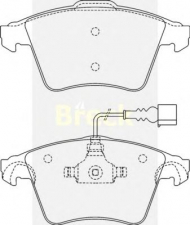 Комплект тормозных колодок BRECK 23749 00 W