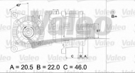 Генератор VALEO 437138