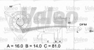 Генератор VALEO 437173