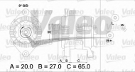 Генератор VALEO 437199