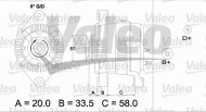 Генератор VALEO 437207
