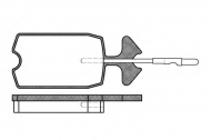 Комплект тормозных колодок WOKING P1343.04