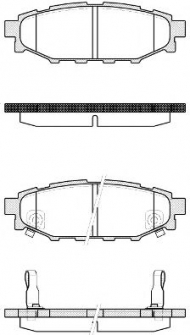 Комплект тормозных колодок WOKING P10363.22