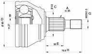 Шарнирный комплект OPEN PARTS CVJ5442.10