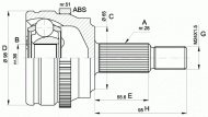 Шарнирный комплект OPEN PARTS CVJ5501.10
