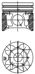 Поршень KOLBENSCHMIDT 40179600