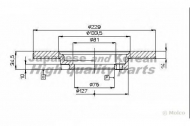 Тормозной диск ASHUKI 0990-1003