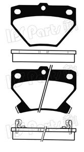 Комплект тормозных колодок IPS Parts IBR-1203