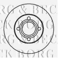 Тормозной диск BORG & BECK BBD4142