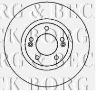 Тормозной диск BORG & BECK BBD4338