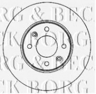 Тормозной диск BORG & BECK BBD4579