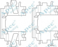 Комплектующие APEC braking KIT451