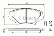 Комплект тормозных колодок BOSCH 0 986 494 220