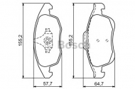 Комплект тормозных колодок BOSCH 0 986 494 235