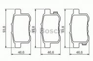 Комплект тормозных колодок BOSCH 0 986 494 338