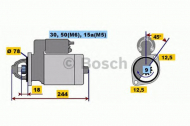 Стартер BOSCH 0 001 108 080