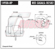Баллон пневматической рессоры CASALS B2582