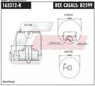Баллон пневматической рессоры CASALS B2599