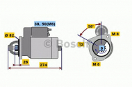 Стартер BOSCH 0 001 218 155