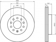 Тормозной диск HELLA PAGID 8DD 355 102-811