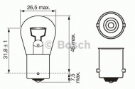 Лампа накаливания BOSCH 1 987 302 201