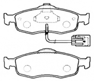 Комплект тормозных колодок ASVA AKD-1012