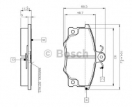 Комплект тормозных колодок BOSCH 0 986 TB2 006