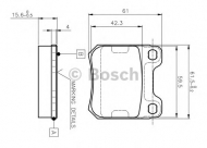 Комплект тормозных колодок BOSCH 0 986 TB2 125
