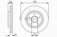 Тормозной диск BOSCH 0 986 479 R48