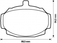 Комплект тормозных колодок BENDIX 571801B