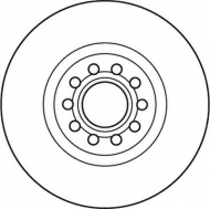 Тормозной диск BENDIX 562383B