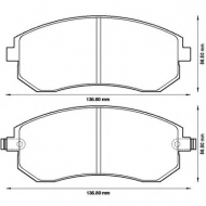 Комплект тормозных колодок BENDIX 572550B