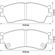 Комплект тормозных колодок BENDIX 572560B