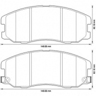 Комплект тормозных колодок BENDIX 572570B