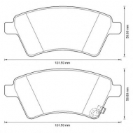 Комплект тормозных колодок BENDIX 573288B