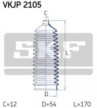 Комплект пыльника SKF VKJP 2105