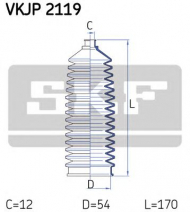 Комплект пыльника SKF VKJP 2119