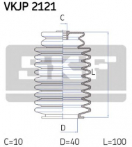 Комплект пыльника SKF VKJP 2121