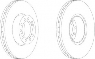 Тормозной диск FERODO FCR244A