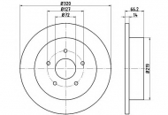 Тормозной диск HELLA 8DD 355 115-501