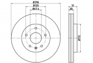 Тормозной диск HELLA 8DD 355 116-031