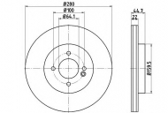 Тормозной диск HELLA 8DD 355 113-751