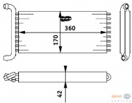 Теплообменник BEHR HELLA SERVICE 8FH 351 312-141
