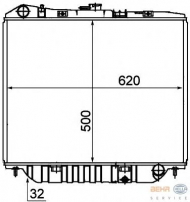 Теплообменник BEHR HELLA SERVICE 8MK 376 708-661